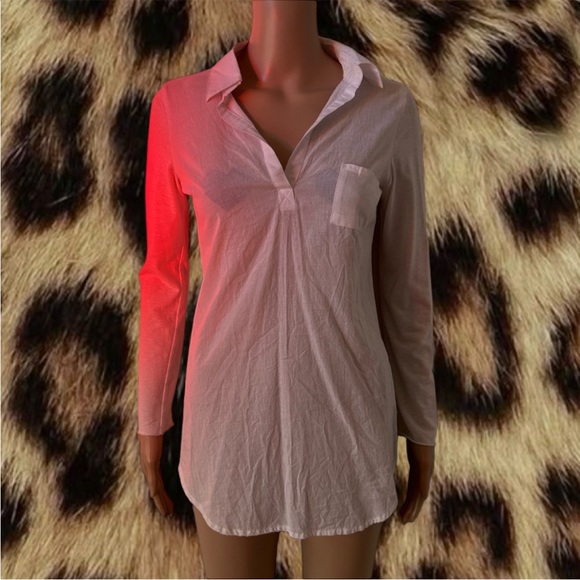 LOVE TREE White Collard Shirt - Picture 1 of 4